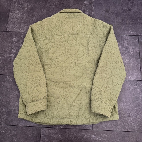 Woolrich Quilted Floral Jacket in Sage Green - Picture 3 of 6